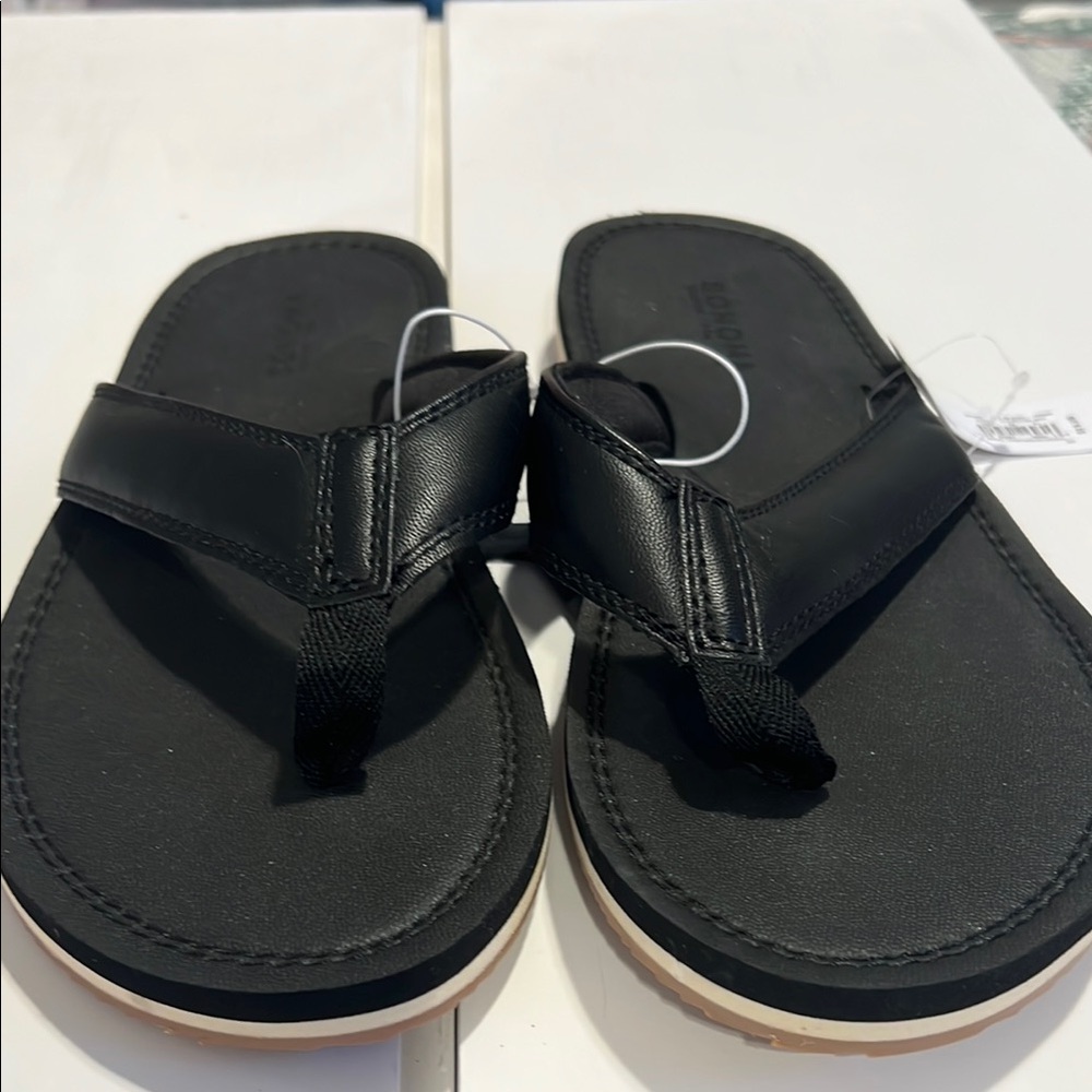 Sonoma Black Leather Sandals